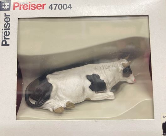 Preiser 47004 G Animals - Cow Lying Down Figure