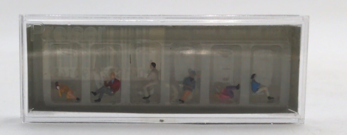 Preiser 79014 N Seated People #2 Figures (Set of 6)