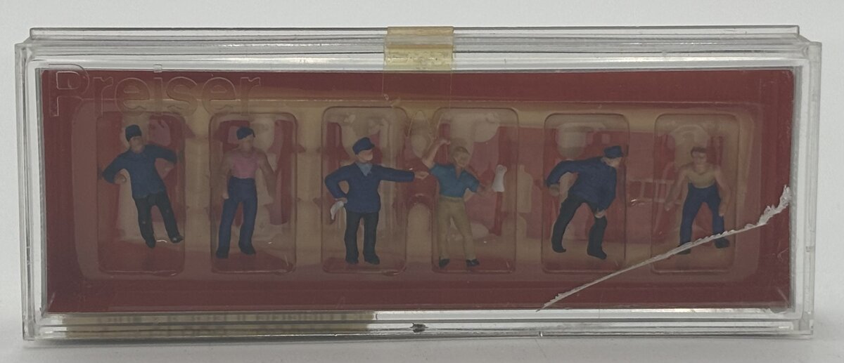 Preiser 79016 N Delivery Men With Loads Figures (Set of 6)