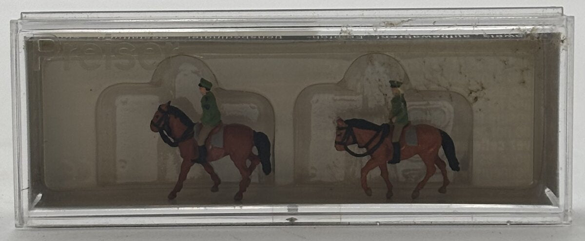 Preiser 79139 N German Police on Horseback Figures (Set of 2)