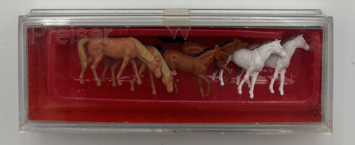 Preiser 79150 N Assorted Horses Figures (Set of 6)