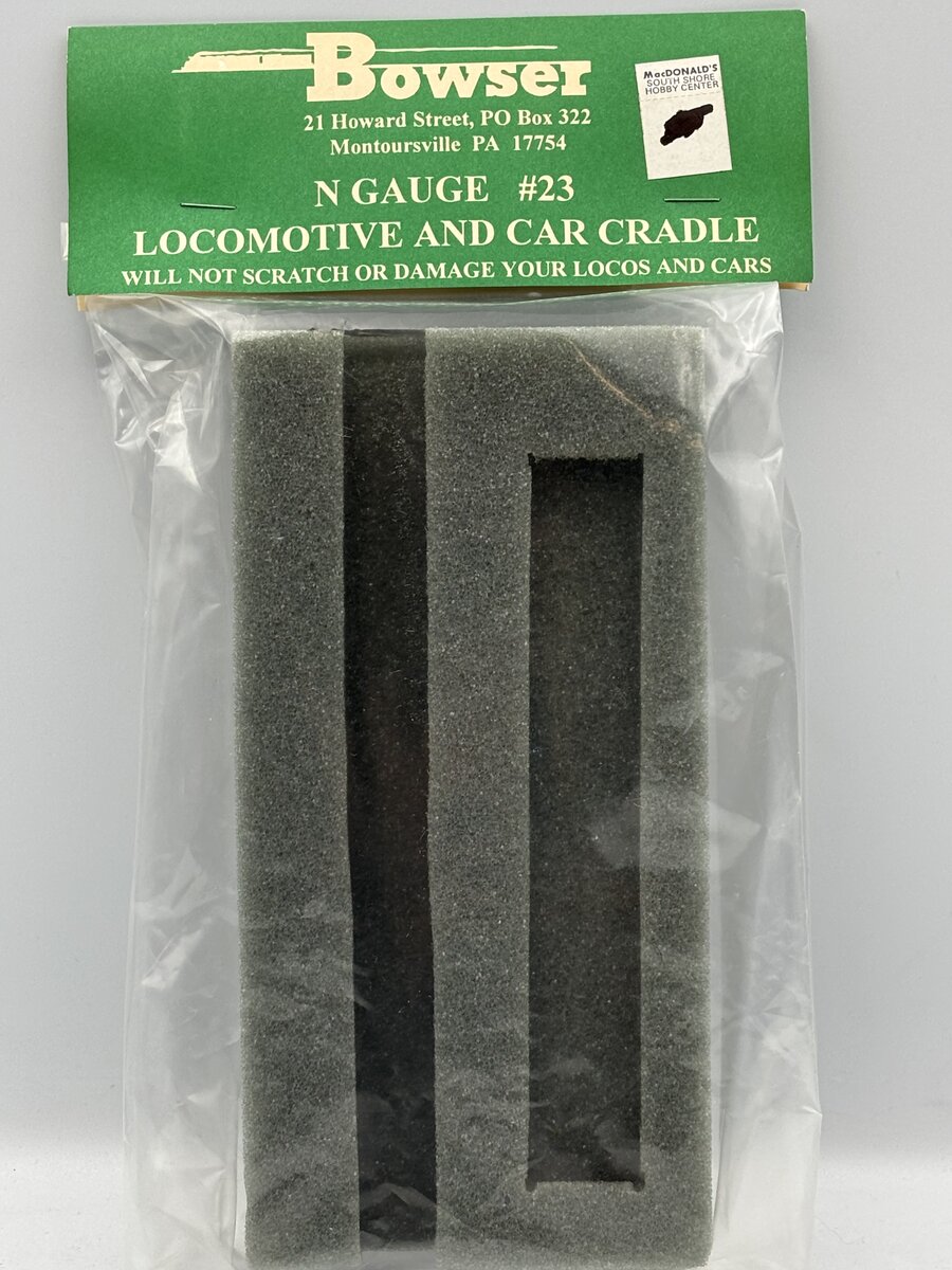 Bowser 23 N Scale Foam Cradle - For Working on Your Trains