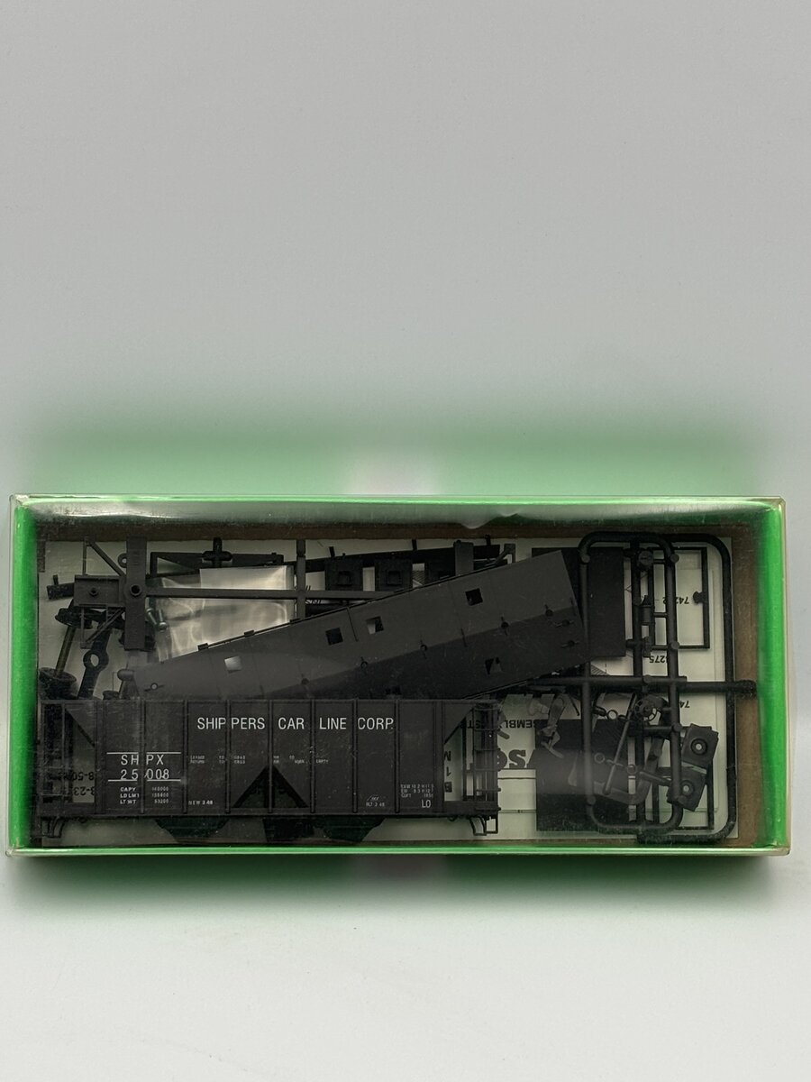 Bowser 55622 HO 70 Ton 2 Bay Covered Hopper Car Kit Shippers Carline Corp SHPX