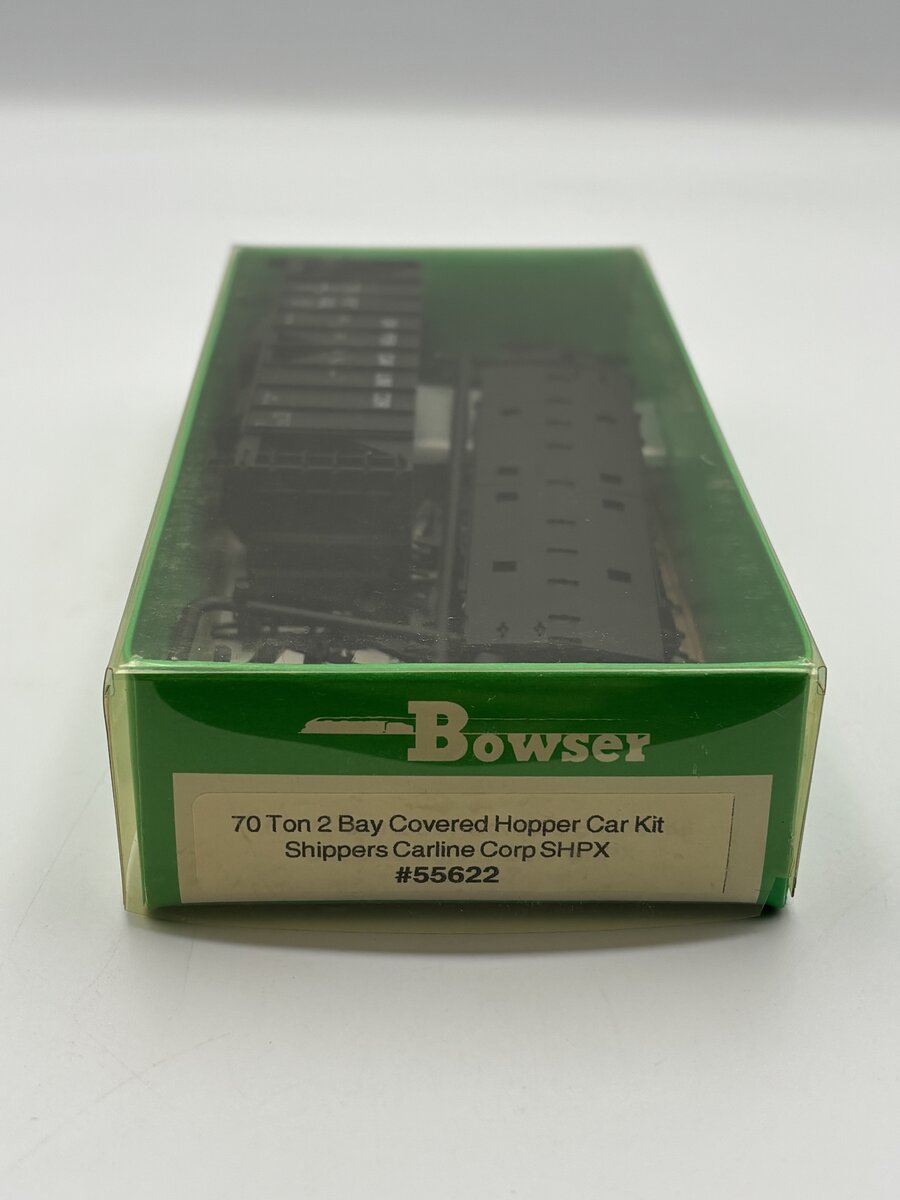 Bowser 55622 HO 70 Ton 2 Bay Covered Hopper Car Kit Shippers Carline Corp SHPX