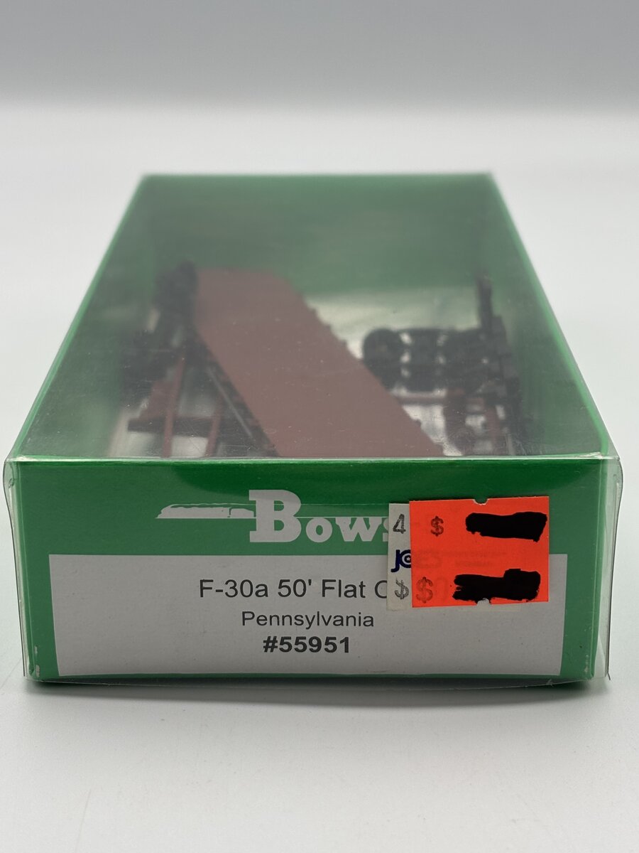 Bowser 55951 PRR 50' F30a PRR Flat Car Kit #473821