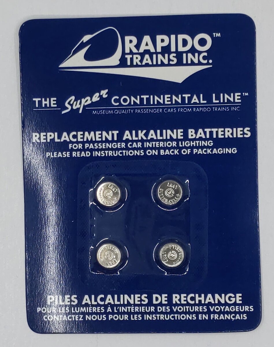 Rapido Trains 102000 HO Replacement Battery for Passenger Car Lights