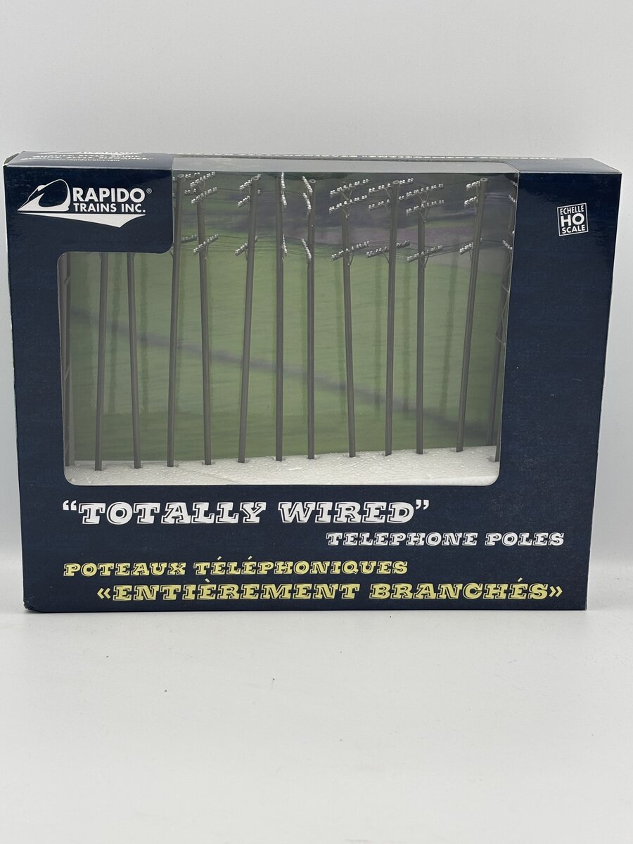 Rapido Trains 300001 HO Totally Wired Assembled Telephone Poles