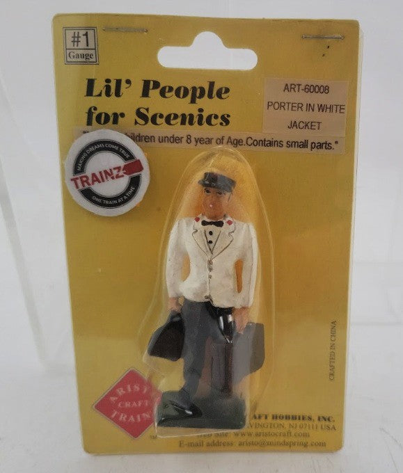 Aristo-Craft ART60008 G Scale Fast Eddie Porter in White Jacket