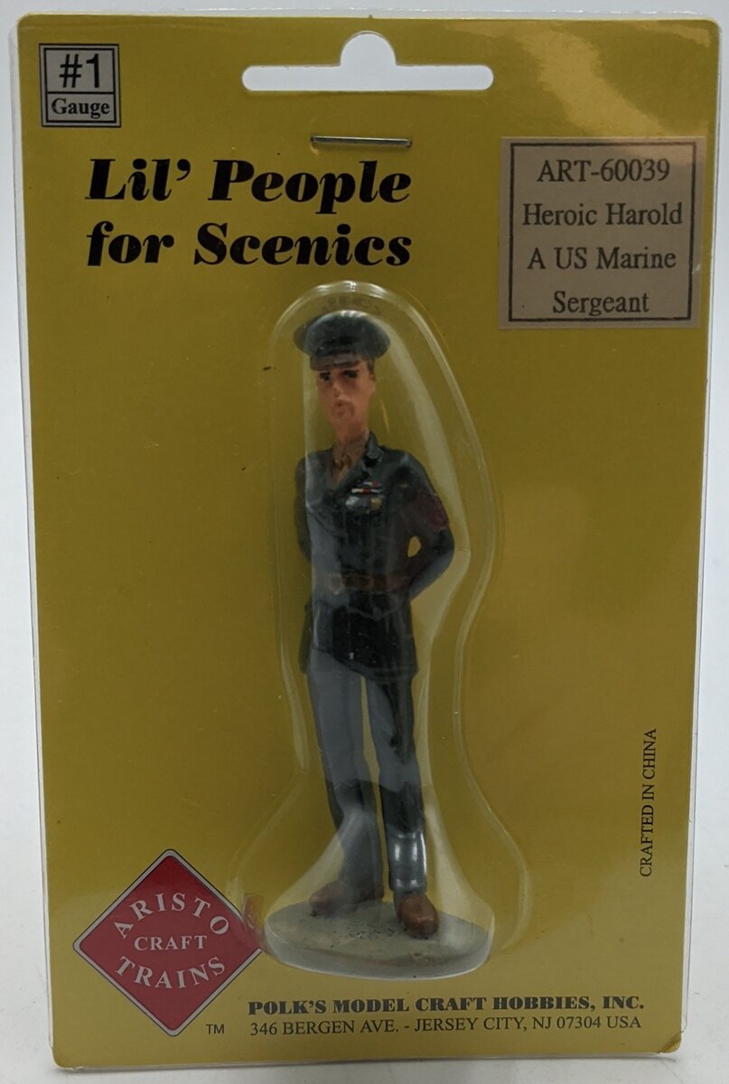 Aristo-Craft ART60039 G Heroic Harold A US Marine Sergeant Figure