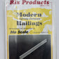 Rix Products 628-0114 HO Modern Highway Overpass Railing (Pack of 4)