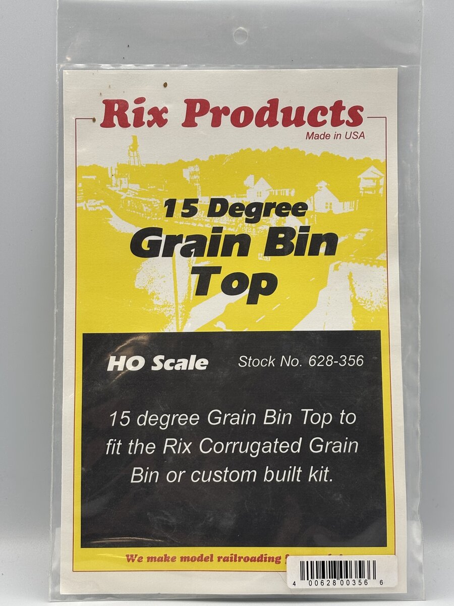Rix Products 628-356 HO Scale 15 Degree Grain Bin Top