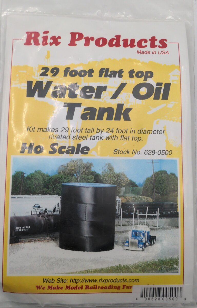 Rix Products 628-0500 HO 29' Tall Water/Oil Tank Kit