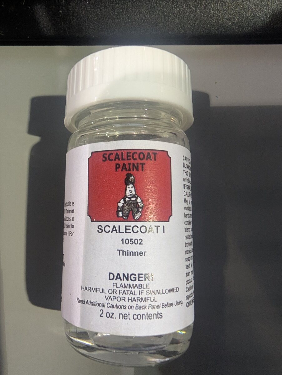 Scalecoat Model RR Paint 640-10502 Scalecoat Thinner S50 2 Oz Bottle