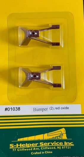 S-Helper Service 1038 S Red Oxide Unlighted Bumper (Pack of 2)