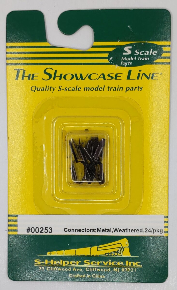 S-Helper Service 00253 S Connectors Metal Weathered (Pack of 24)