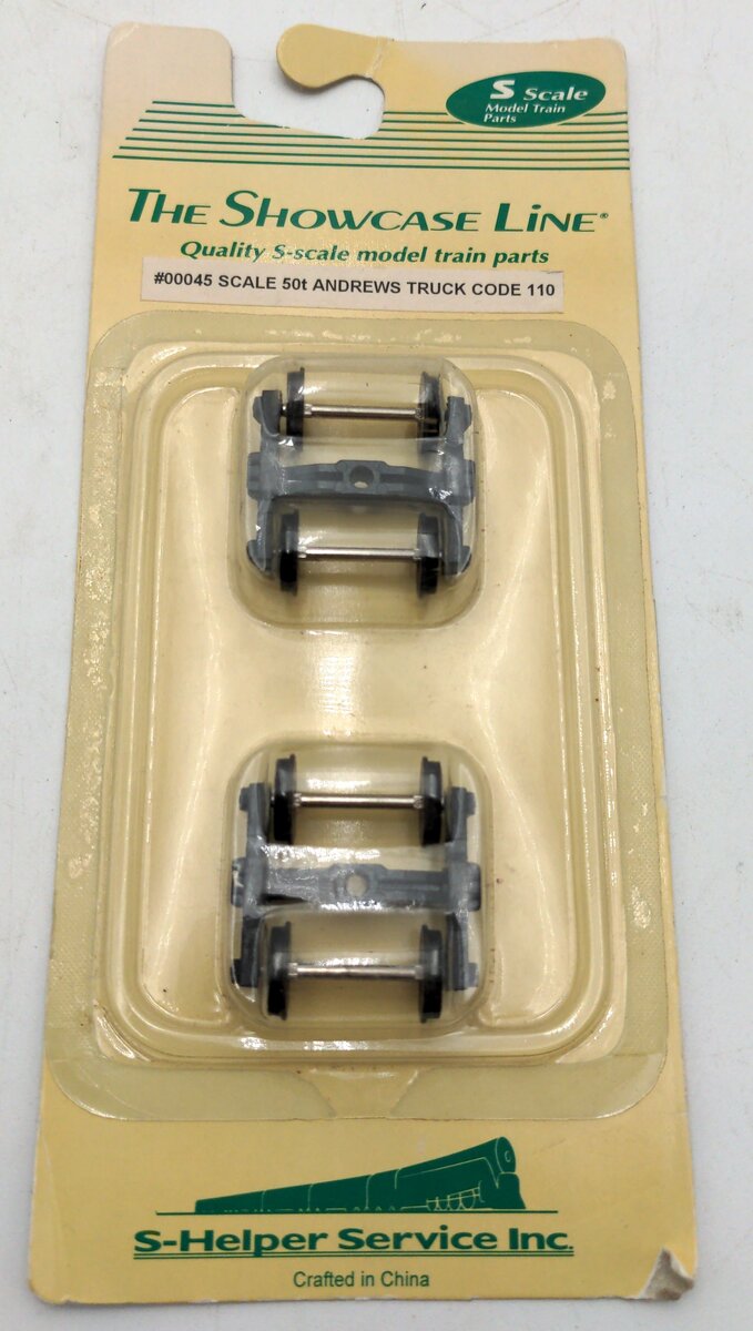 S-Helper Service 45 S Scale 50 Ton Andrews Truck Code 110 (Pack of 2)