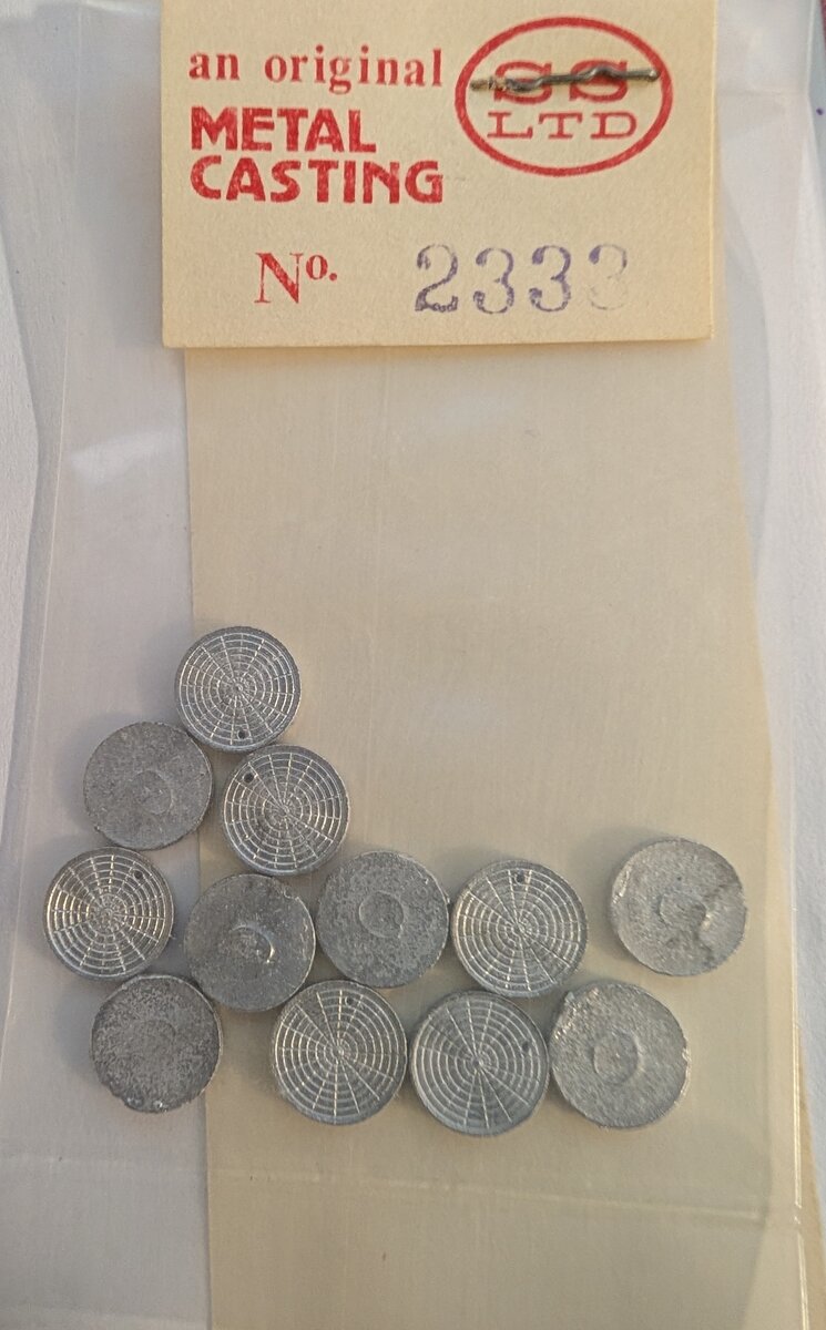 Scale Structures 2333 HO Manhole Cover (Pack of 12)