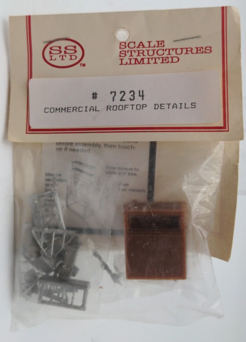 Scale Structures 7234 HO Scale Commercial Rooftop Details Set