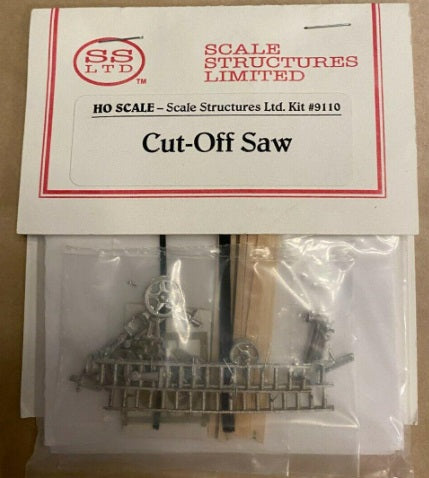 Scale Structures 9110 HO Scale 18" Trim Cut-Off Saw W/Belt Drive Kit