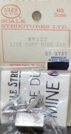 Scale Structures 9123 HO Scale Side Dump Mine Car Metal Kit