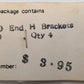 Smokey Valley RR Products 109 HO Scale ALCO End H Brackets