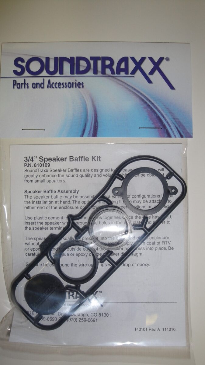SoundTraxx 810109 20 mm 3/4" Enclosure Speaker Baffle Kit