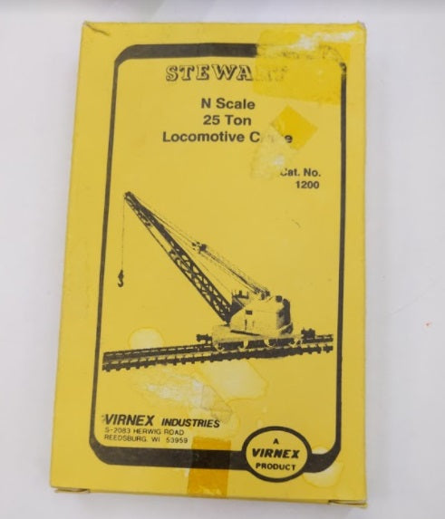 Stewart 1200 N 25 Ton Diesel Electric Locomotive Crane Kit