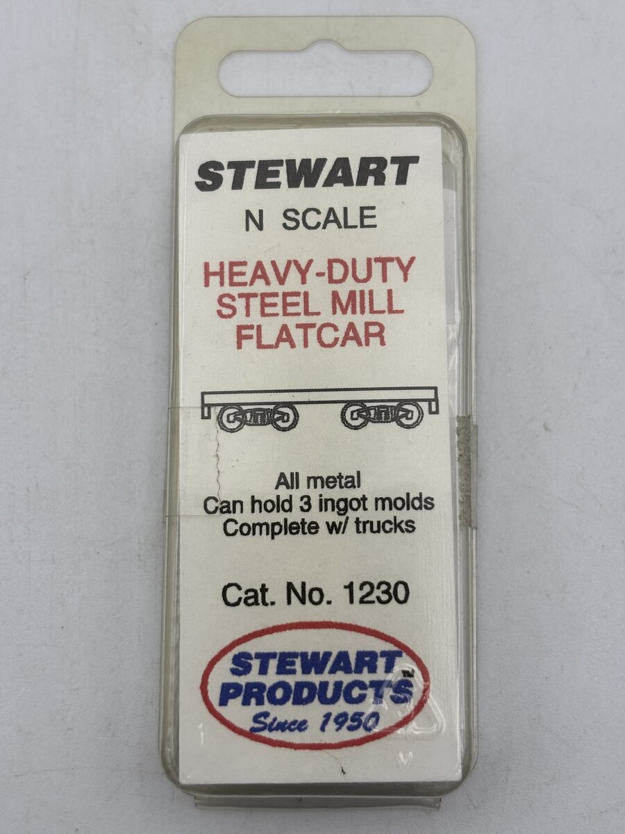 Stewart 1230 N Heavy Duty Steel Mill Flat Car Kit