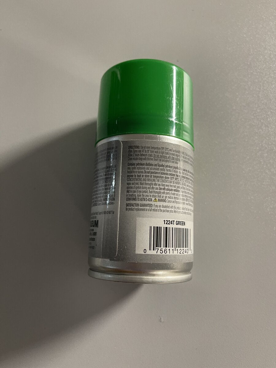 Testors 1224T Green Gloss Enamel 3 oz. Spray Paint Can