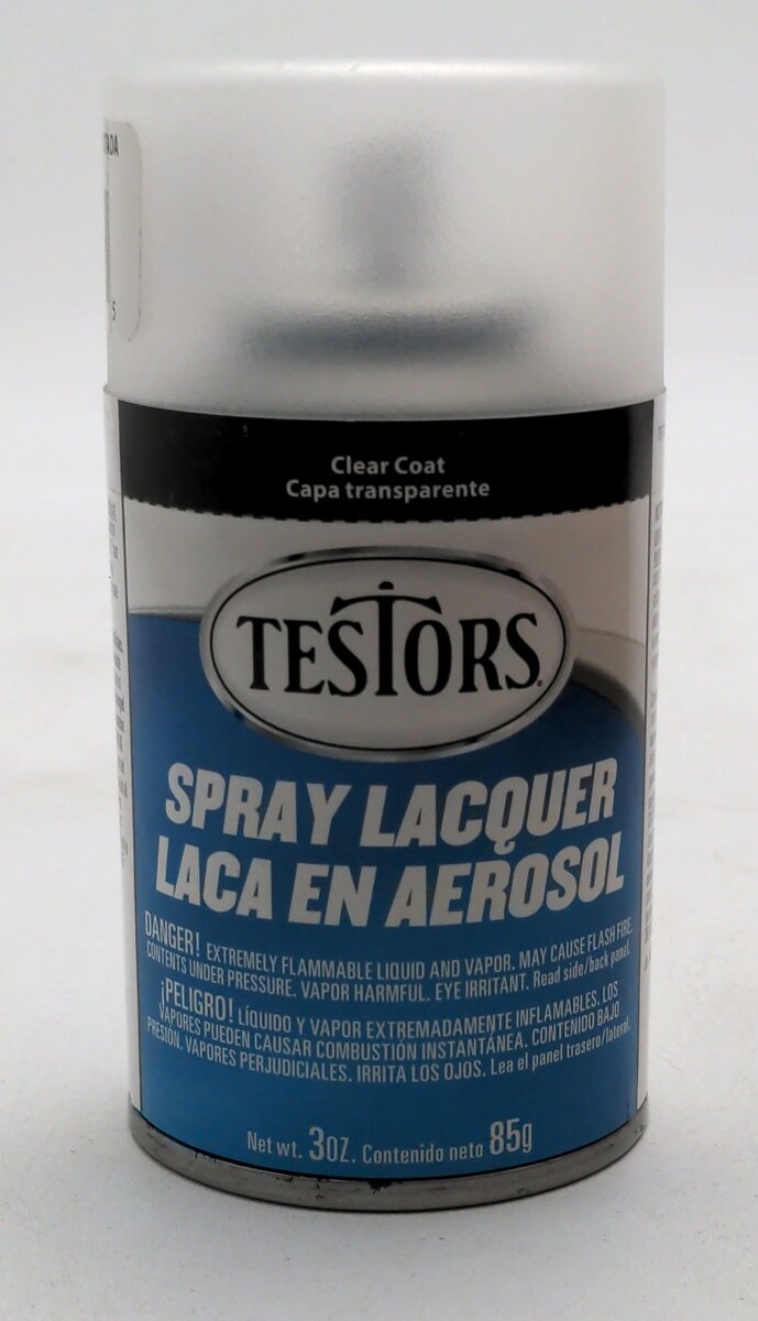 Testors 1260T Dullcote Clear Flat Lacquer Overcoat 3 Oz. Spray Paint Can