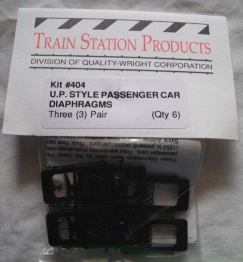 Train Station Products 404 UP Passenger Car Diaphragms 3pr