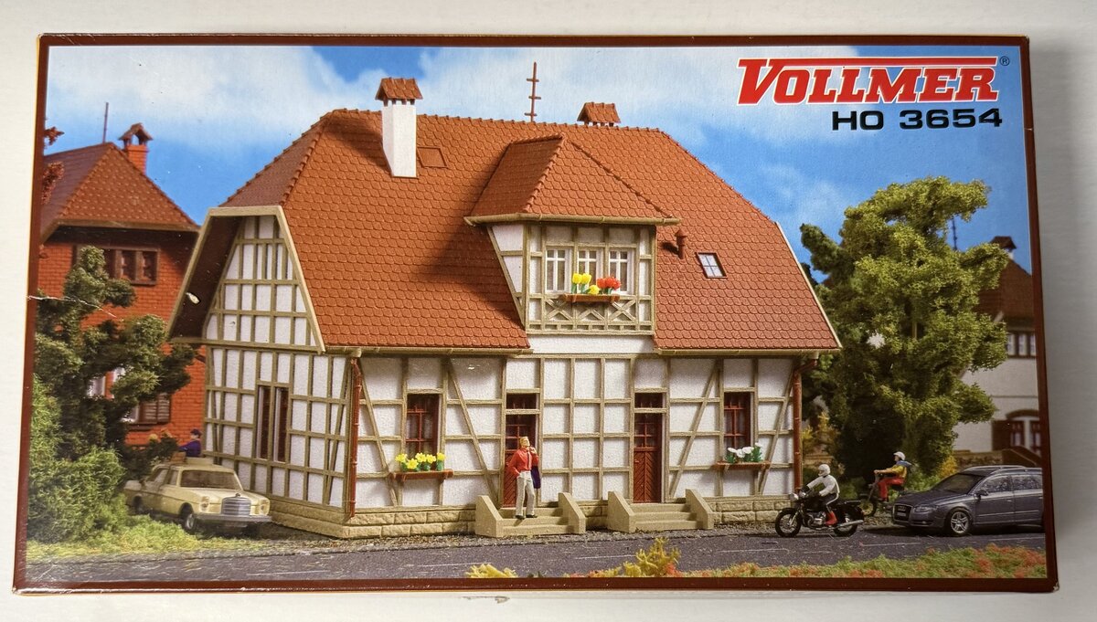 Vollmer 3654 HO Scale Siedlungshaus Mit Fachwerk (Settlement House) Building Kit