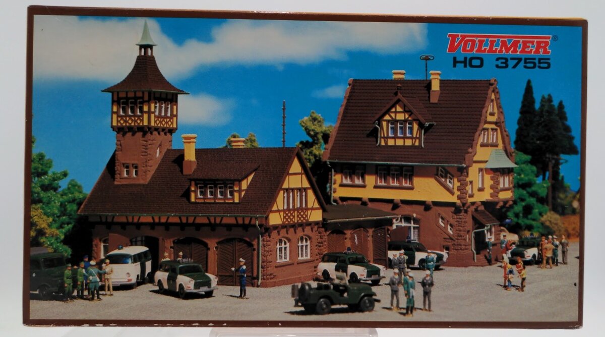 Vollmer 3755 HO Scale County Police Headquarters Building Kit