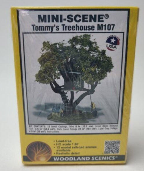 Woodland Scenics M107 HO Mini-Scene Tommy's Treehouse Building Kit