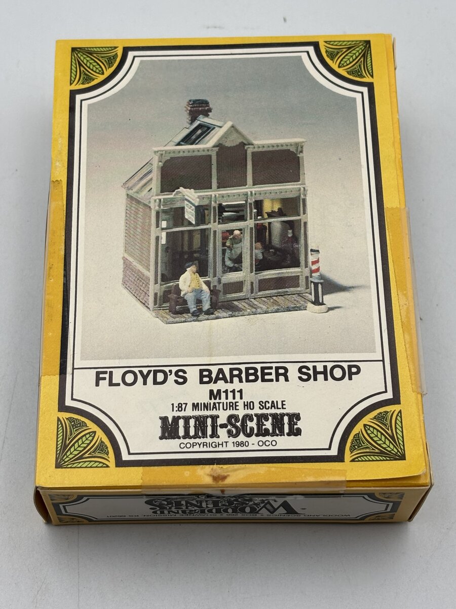 Woodland Scenics M111 HO Mini-Scene Floyd's Barber Shop Kit