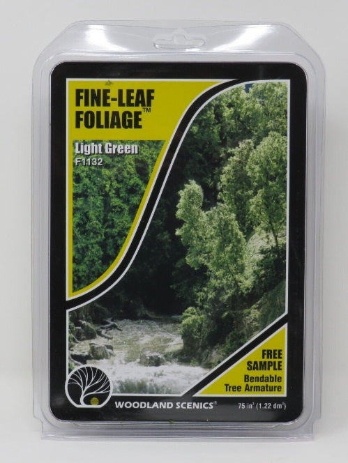 Woodland Scenics F1132 Light Green Fine-Leaf Foliage 75 Cu In