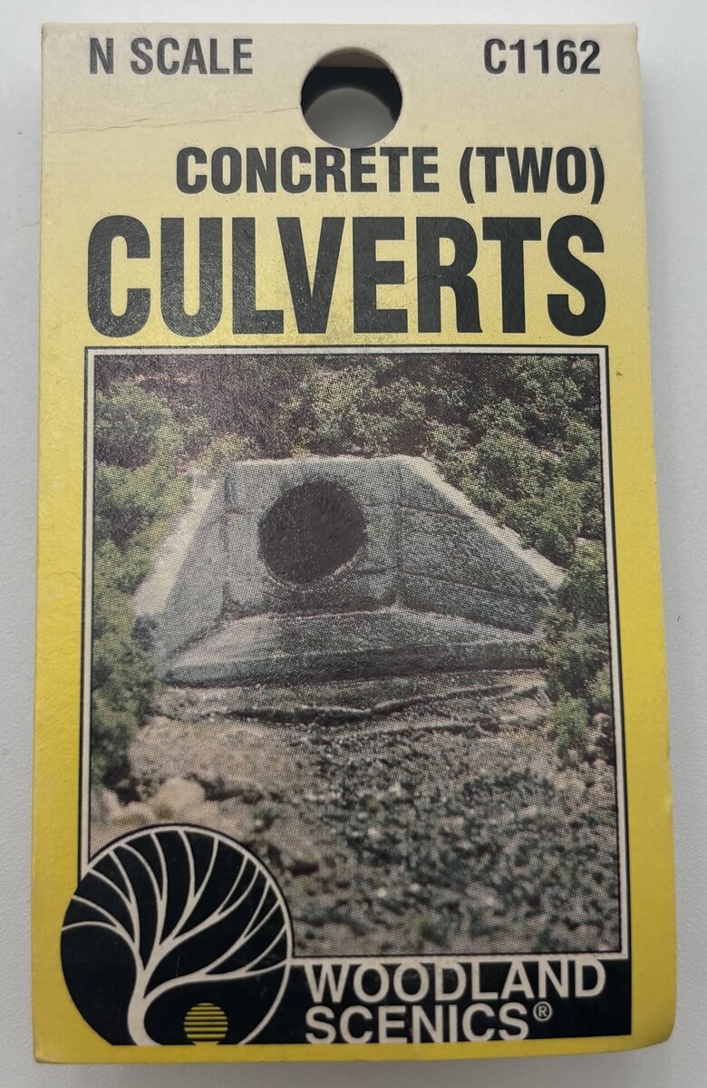 Woodland Scenics C1162 N Concrete Culverts (Pack of 2)