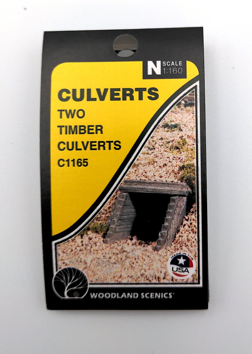 Woodland Scenics C1165 N Timber Culverts (Pack of 2)
