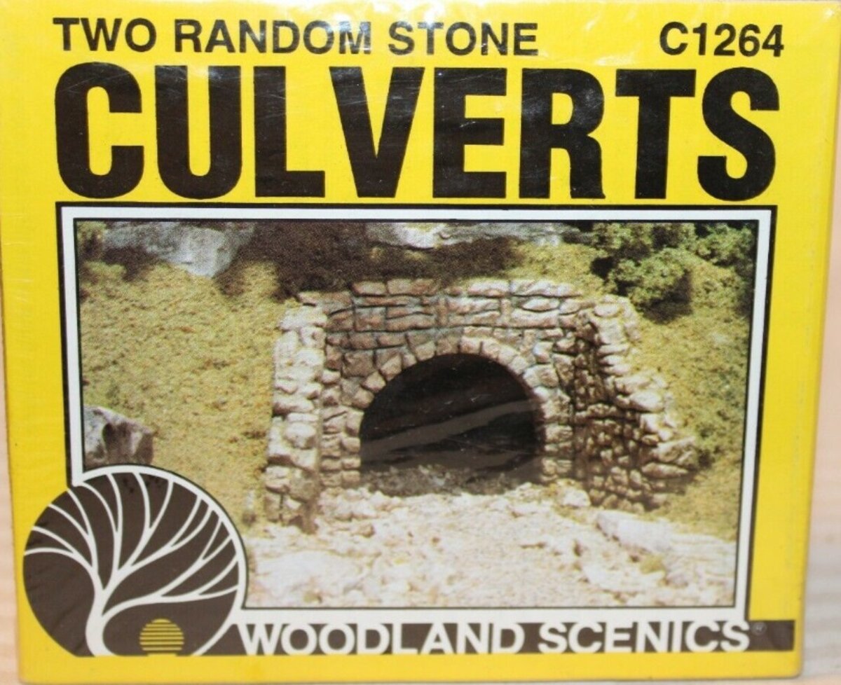 Woodland Scenics C1264 HO Random Stone Culverts (Pack of 2)