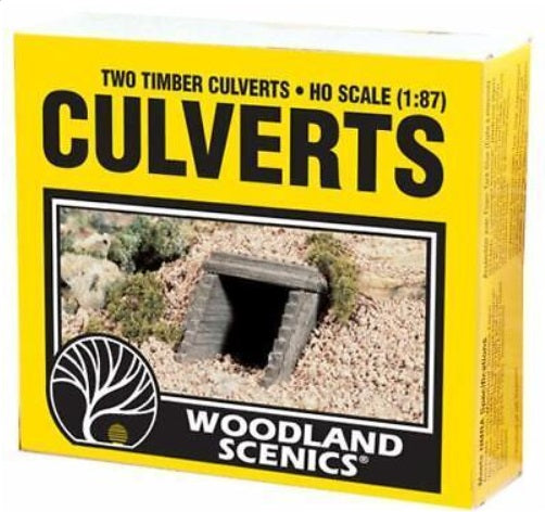 Woodland Scenics C1265 HO Scale Timber Culverts (Box of 2)