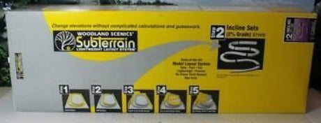 Woodland Scenics ST1410 2% SubTerrain Foam Incline/Decline Set (Pack of 8)