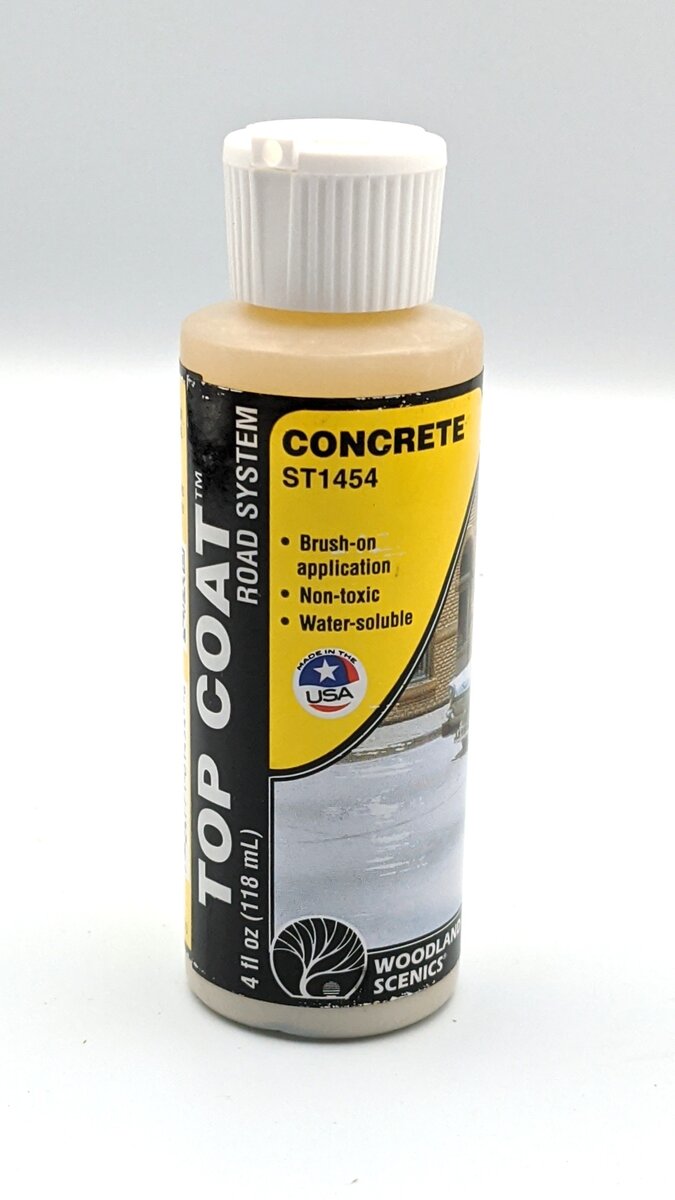 Woodland Scenics ST1454 Top Coat Concrete - 4 fl.oz Bottle