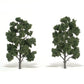 Woodland Scenics TR1519 O/HO & N 8"-9" Medium Green Trees (Pack of 2)