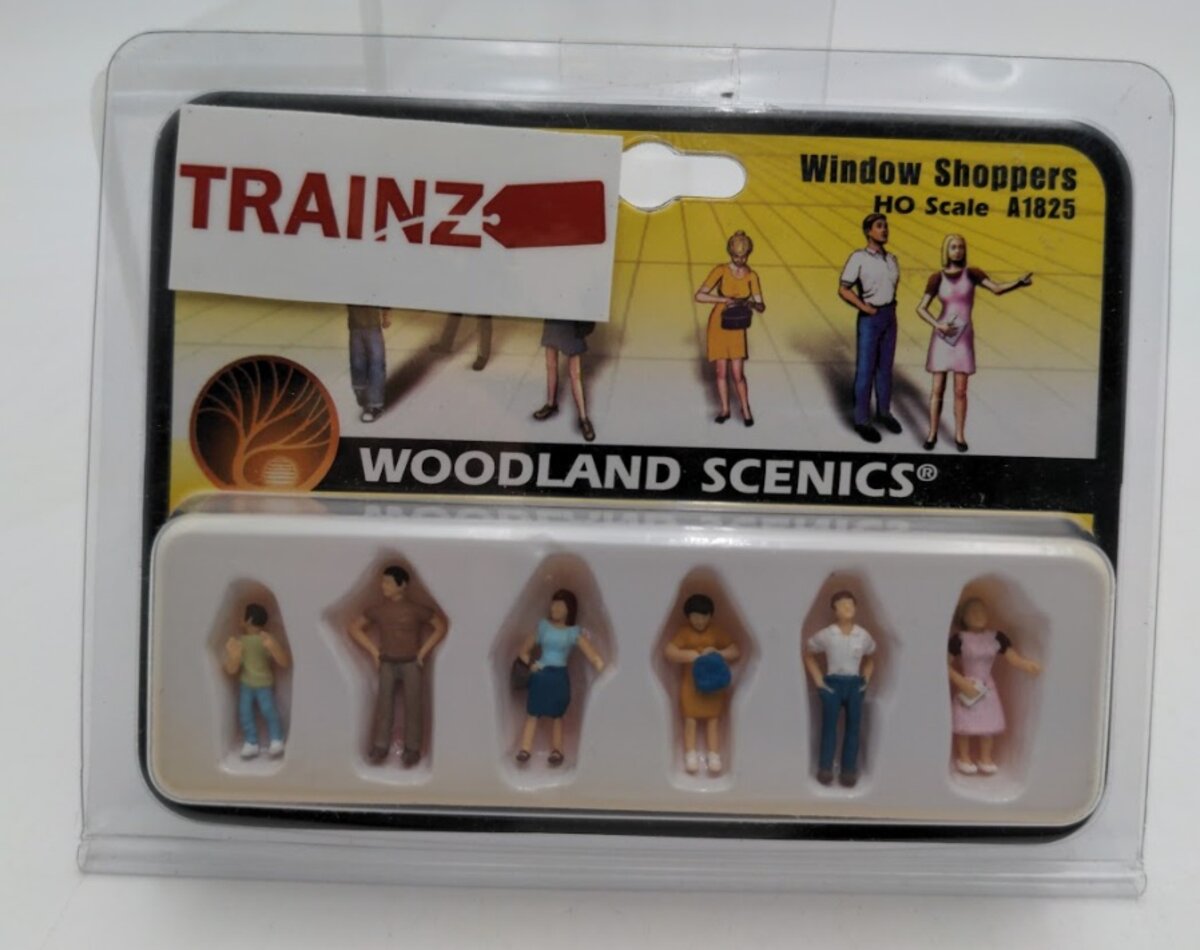 Woodland Scenics A1825 HO Scenic Accents Window Shoppers Figures (Set of 6)