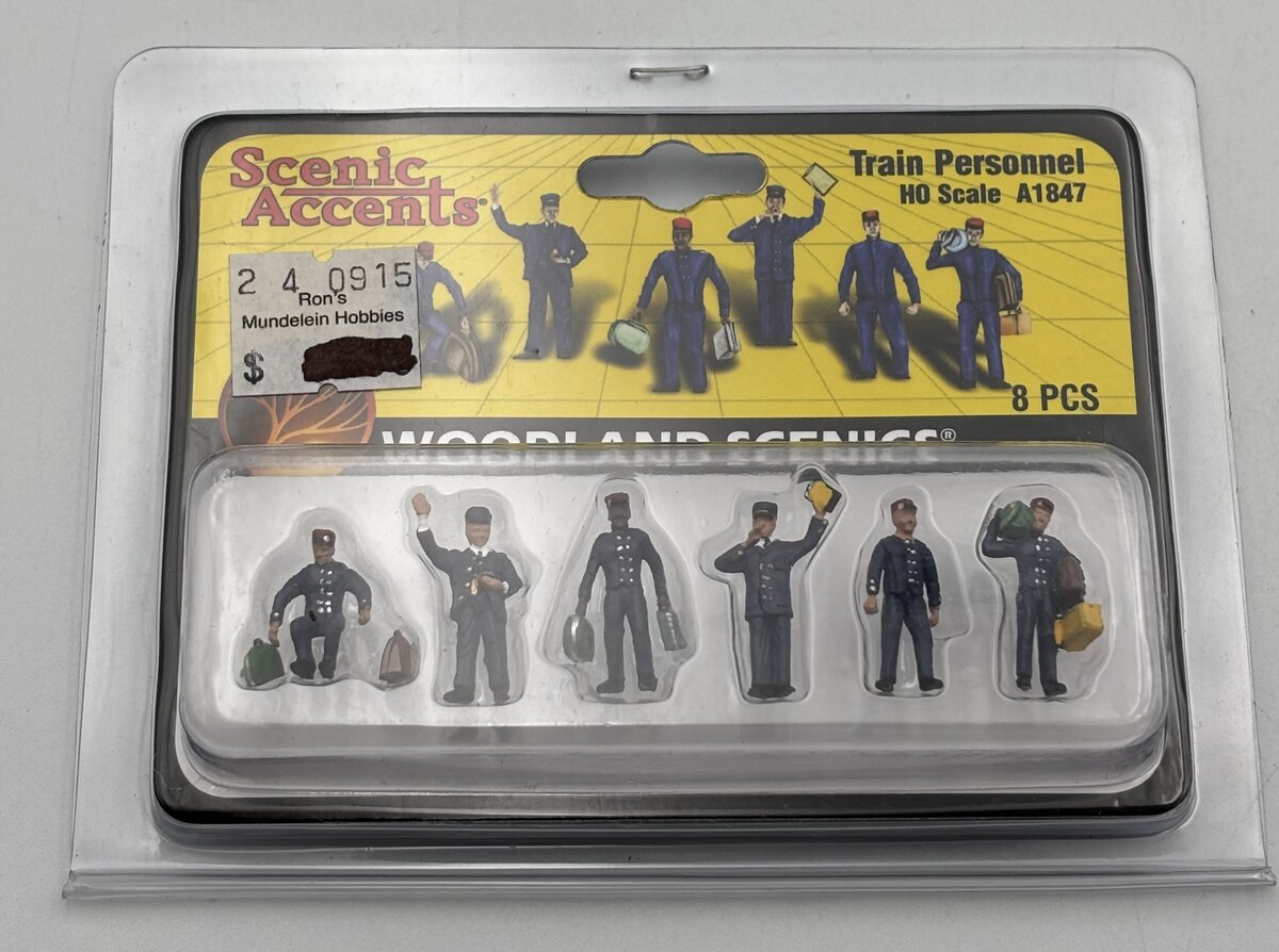 Woodland Scenics A1847 HO Scenic Accents Train Personnel Figures (Set of 6)