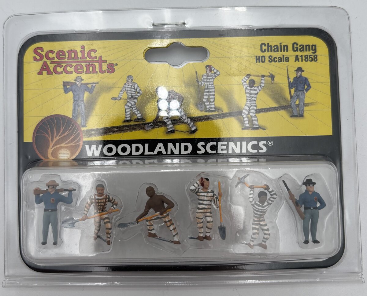 Woodland Scenics A1858 HO Scenic Accents Chain Gang Figures (Set of 6)