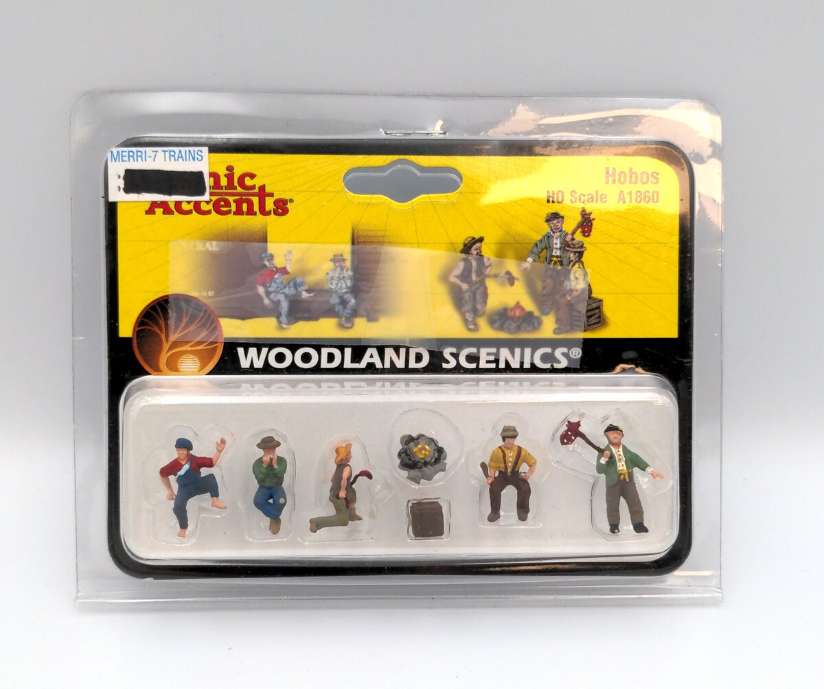Woodland Scenics A1860 HO Scenic Accents Hobos People Figures (Set of 7)