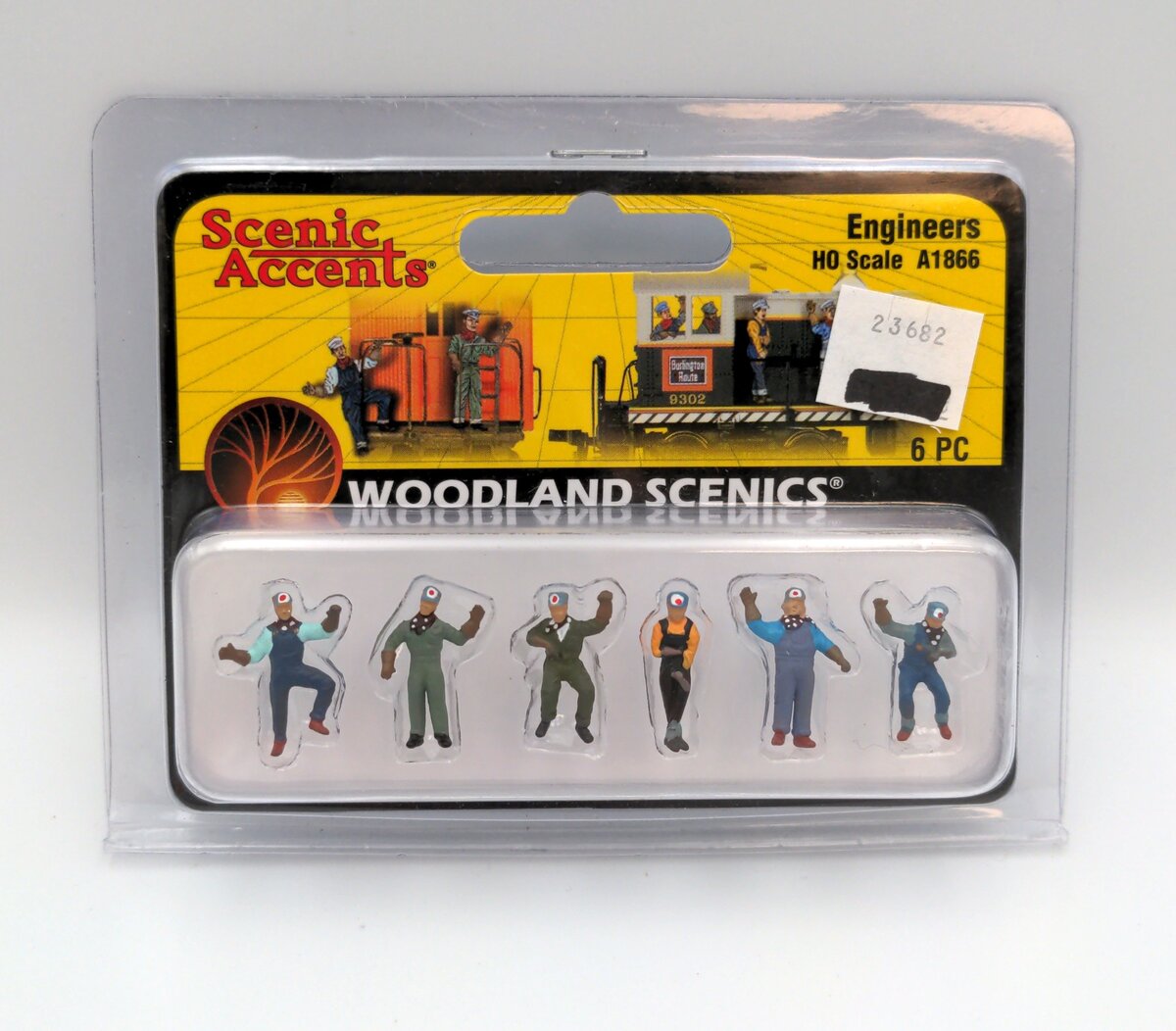 Woodland Scenics A1866 HO Scenic Accents Locomotive Engineer Figures (Set of 6)