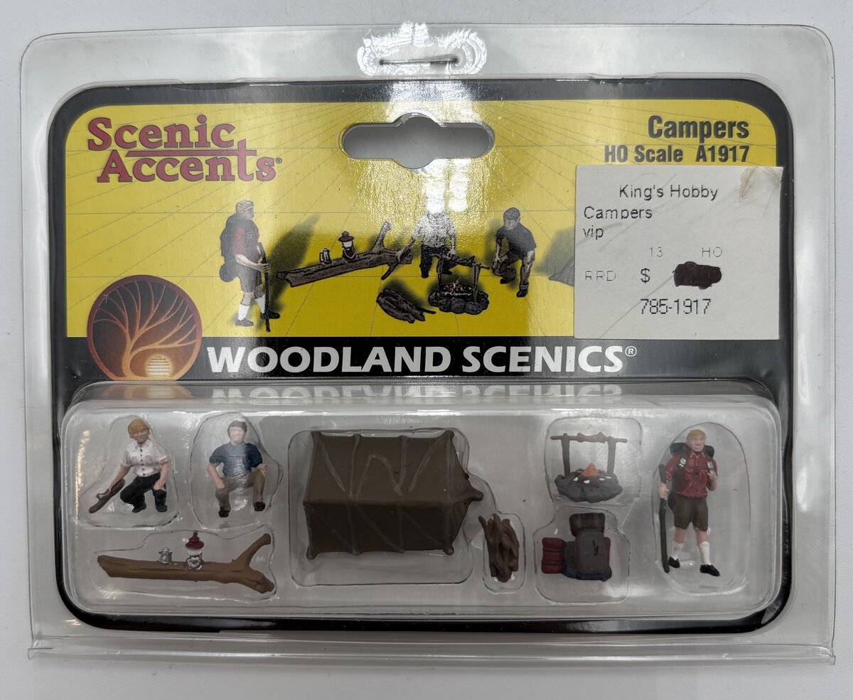 Woodland Scenics A1917 HO Scenic Accents Camper Figures (Set of 8)