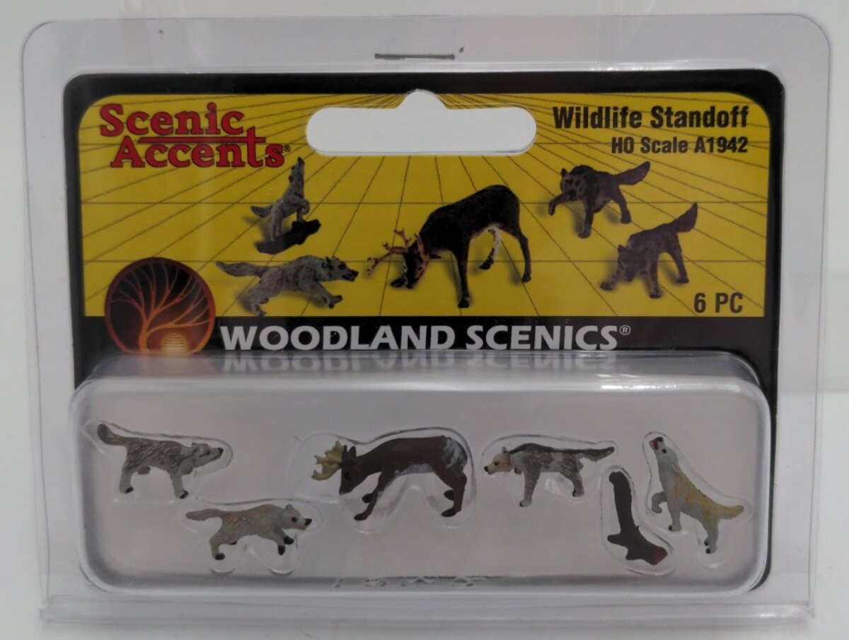 Woodland Scenics A1942 HO Scenic Accents Wildlife Standoff Set (Set of 6)